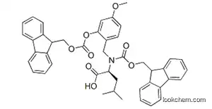 Molecular Structure of 148515-87-1 (FMOC-(FMOCHMB)LEU-OH)